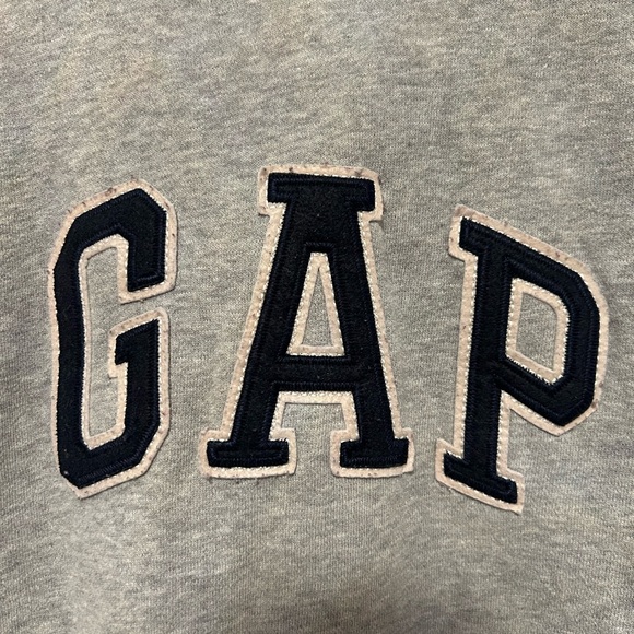 GAP Heather Gray Logo Hoodie - Picture 3 of 4